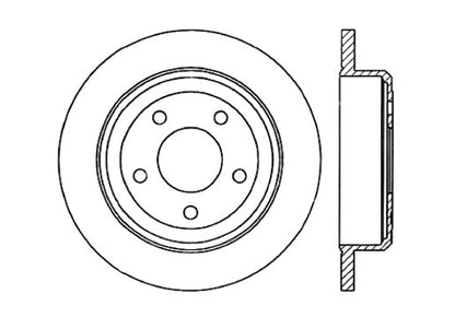 StopTech Premium Cryostop Rotor; Rear