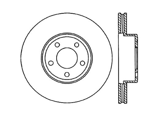 StopTech Premium Cryostop Rotor; Front