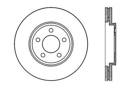 StopTech Premium Cryostop Rotor; Front