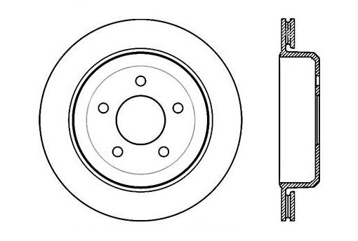 StopTech Premium Cryostop Rotor; Rear