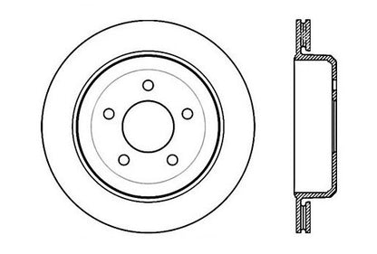 StopTech Premium Cryostop Rotor; Rear