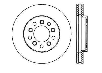 StopTech Premium Cryostop Rotor; Front