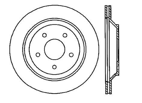 StopTech Premium Cryostop Rotor; Rear