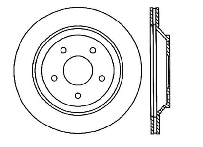 StopTech Premium Cryostop Rotor; Rear