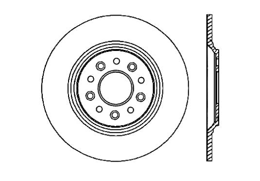 StopTech Premium Cryostop Rotor; Rear