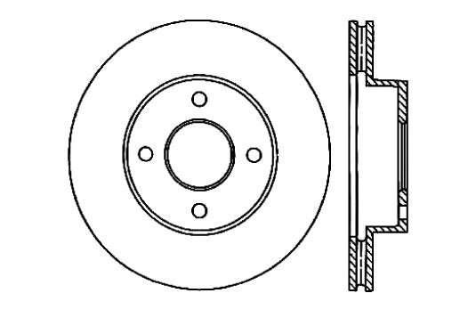 StopTech Premium Cryostop Rotor; Front