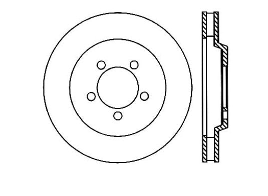 StopTech Premium Cryostop Rotor; Front