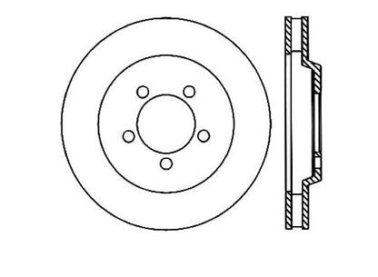 StopTech Premium Cryostop Rotor; Front