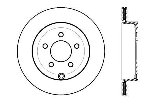 StopTech Premium Cryostop Rotor; Rear