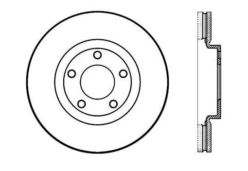 StopTech Premium Cryostop Rotor; Front
