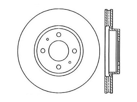 StopTech Premium Cryostop Rotor; Front