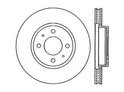 StopTech Premium Cryostop Rotor; Front