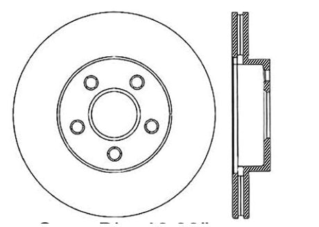 StopTech Premium Cryostop Rotor; Front