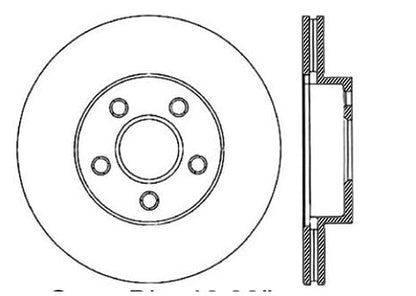 StopTech Premium Cryostop Rotor; Front
