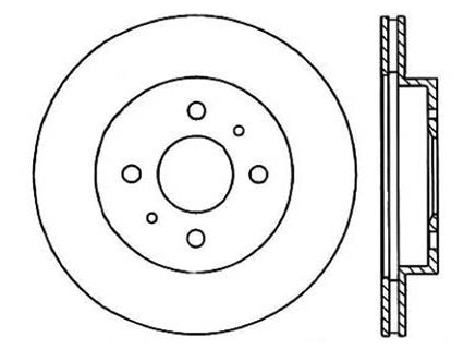 StopTech Premium Cryostop Rotor; Front