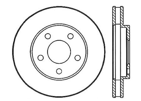 StopTech Premium Cryostop Rotor; Front