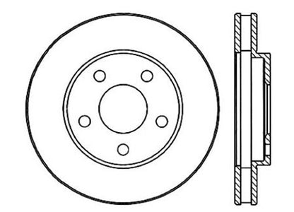 StopTech Premium Cryostop Rotor; Front