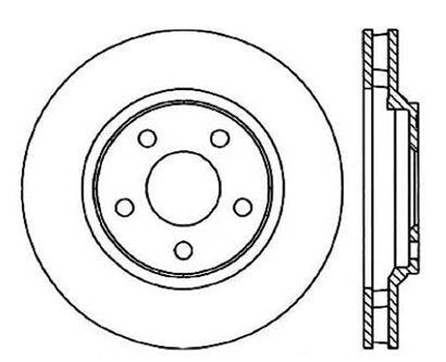 StopTech Premium Cryostop Rotor; Front