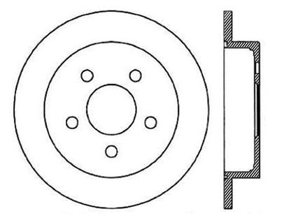 StopTech Premium Cryostop Rotor; Rear