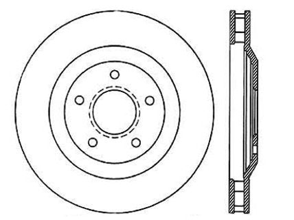 StopTech Premium Cryostop Rotor; Front Left