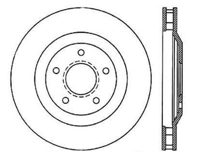 StopTech Premium Cryostop Rotor; Front Left