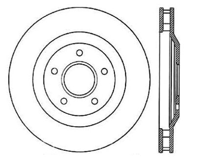 StopTech Premium Cryostop Rotor; Front Right