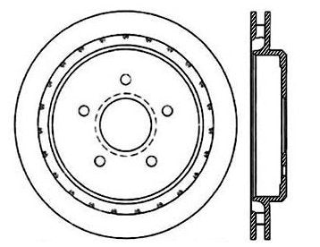 StopTech Premium Cryostop Rotor; Rear Right
