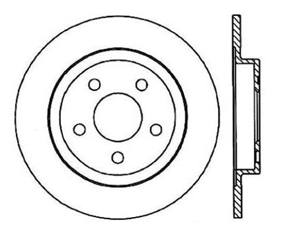 StopTech Premium Cryostop Rotor; Rear
