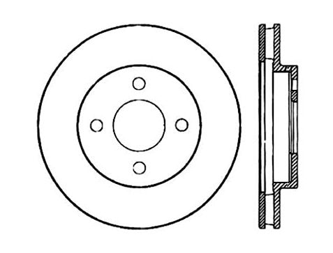 StopTech Premium Cryostop Rotor; Front