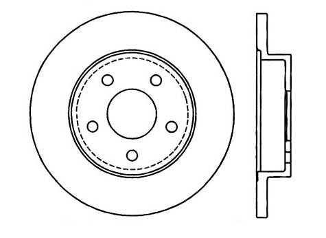 StopTech Premium Cryostop Rotor; Rear
