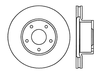 StopTech Premium Cryostop Rotor; Front