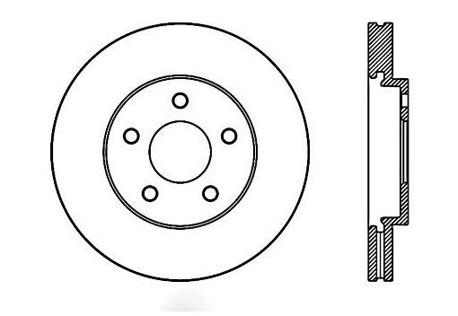 StopTech Premium Cryostop Rotor; Front