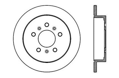StopTech Premium Cryostop Rotor; Rear