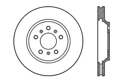 StopTech Premium Cryostop Rotor; Front