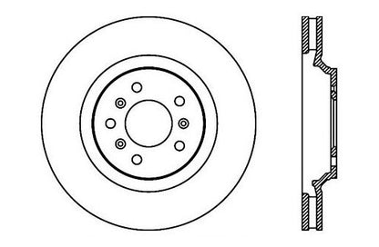 StopTech Premium Cryostop Rotor; Front