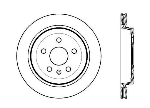 StopTech Premium Cryostop Rotor; Rear