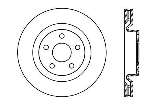 StopTech Premium Cryostop Rotor; Front