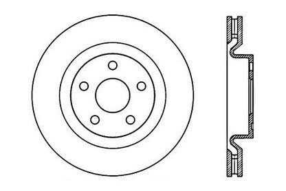 StopTech Premium Cryostop Rotor; Front