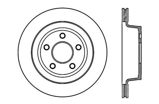 StopTech Premium Cryostop Rotor; Rear