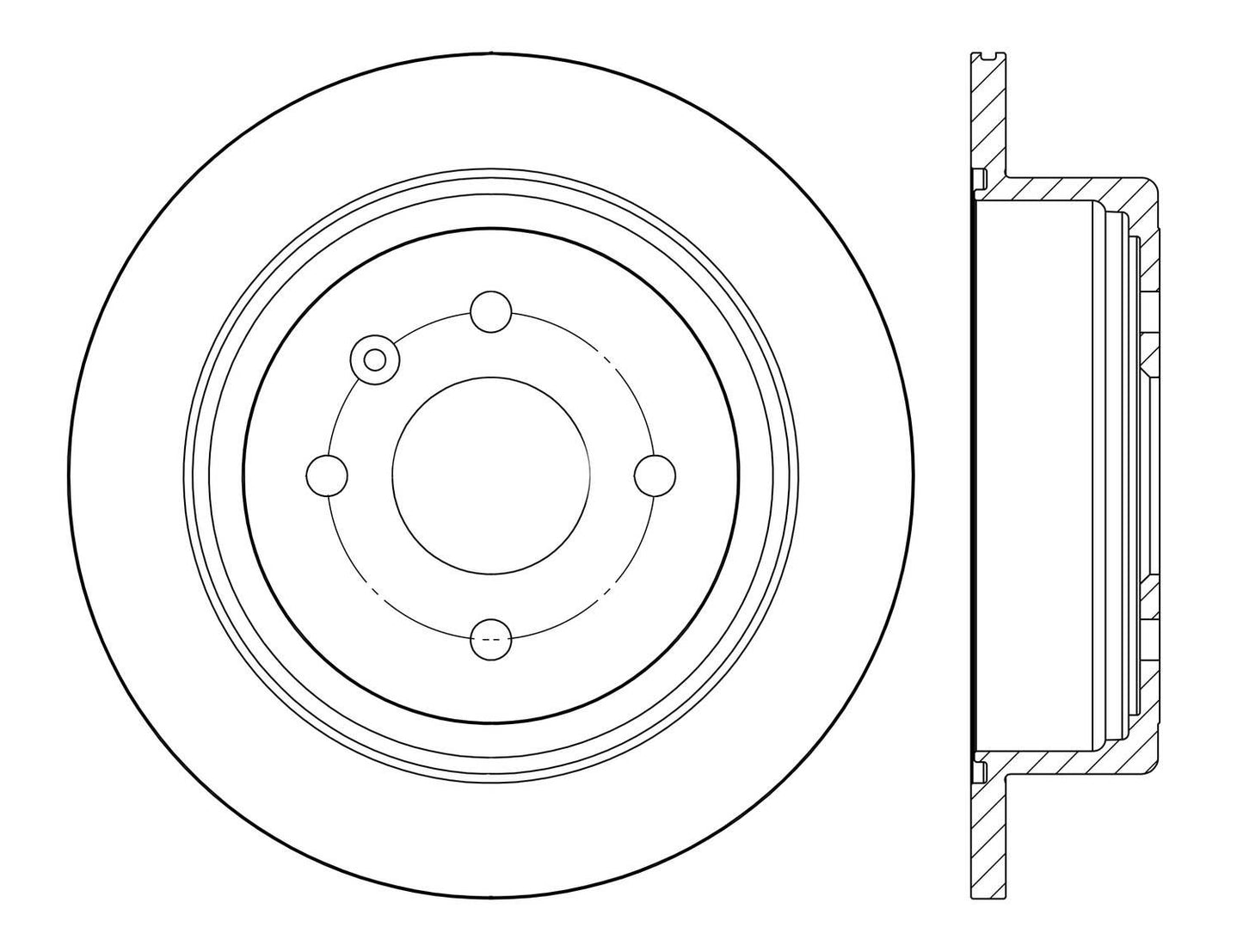 Stoptech Centric Premium Brake Rotor - Rear 120.62143