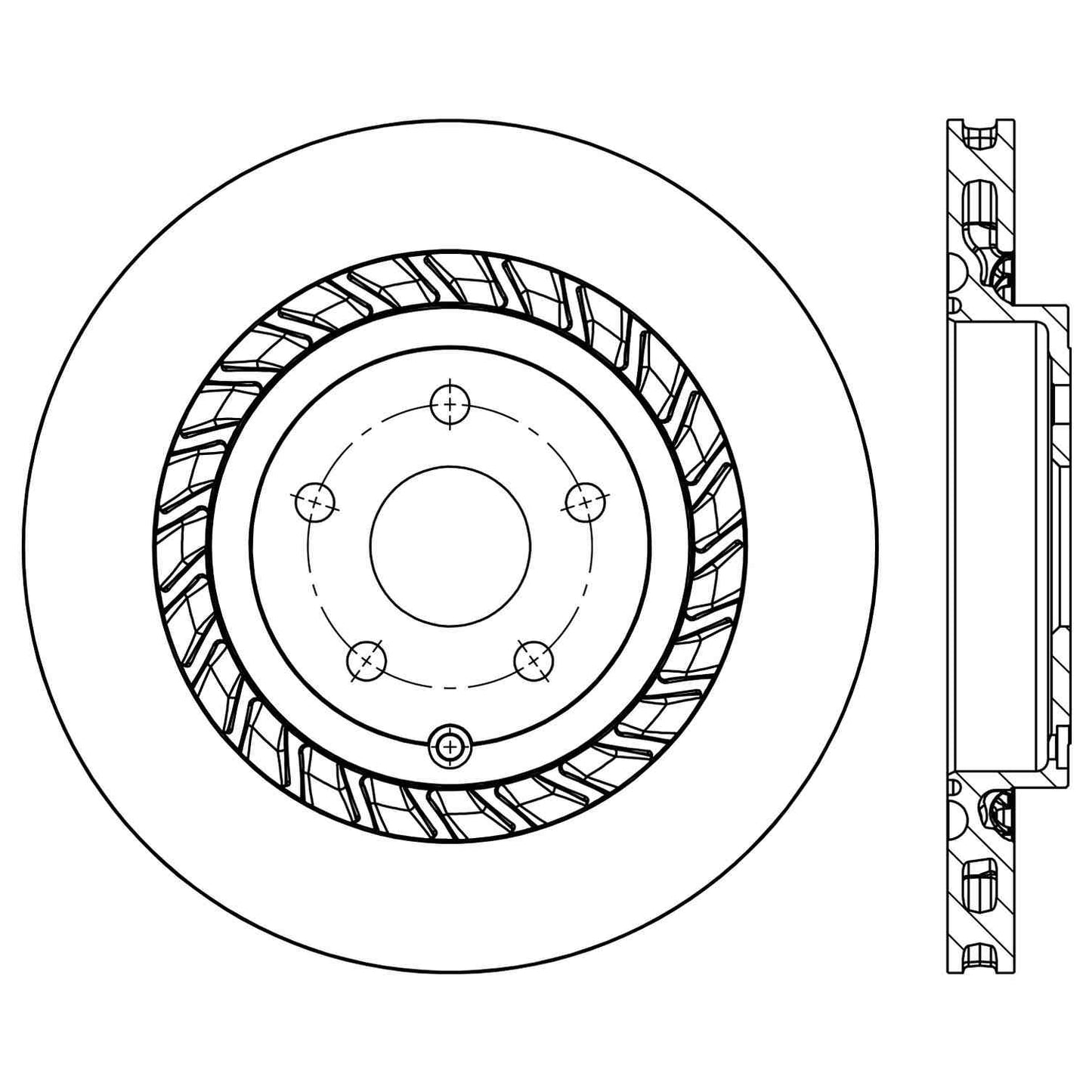 Centric Parts Disc Brake Rotor Premium with E-Coat 120.62147