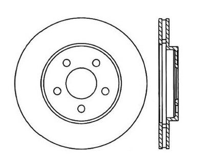 StopTech Premium Cryostop Rotor; Front