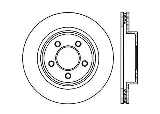 StopTech Premium Cryostop Rotor; Front