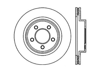 StopTech Premium Cryostop Rotor; Front