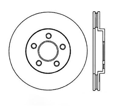 StopTech Premium Cryostop Rotor; Front