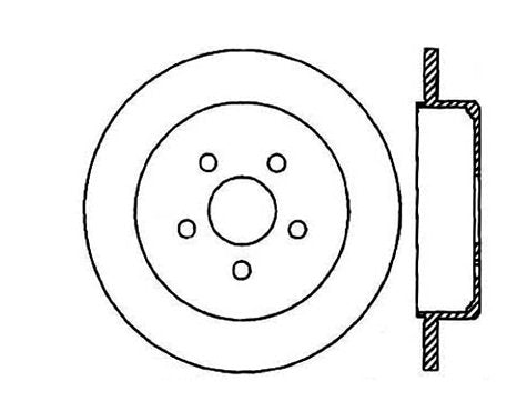 StopTech Premium Cryostop Rotor; Rear