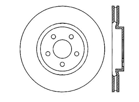 StopTech Premium Cryostop Rotor; Front