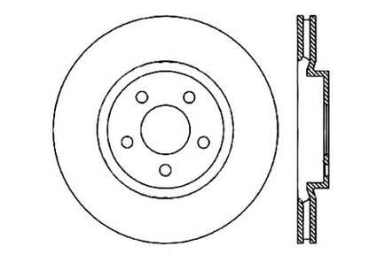 StopTech Premium Cryostop Rotor; Front