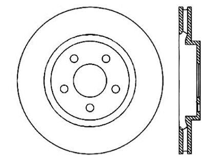 StopTech Premium Cryostop Rotor; Rear