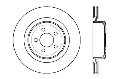StopTech Premium Cryostop Rotor; Rear